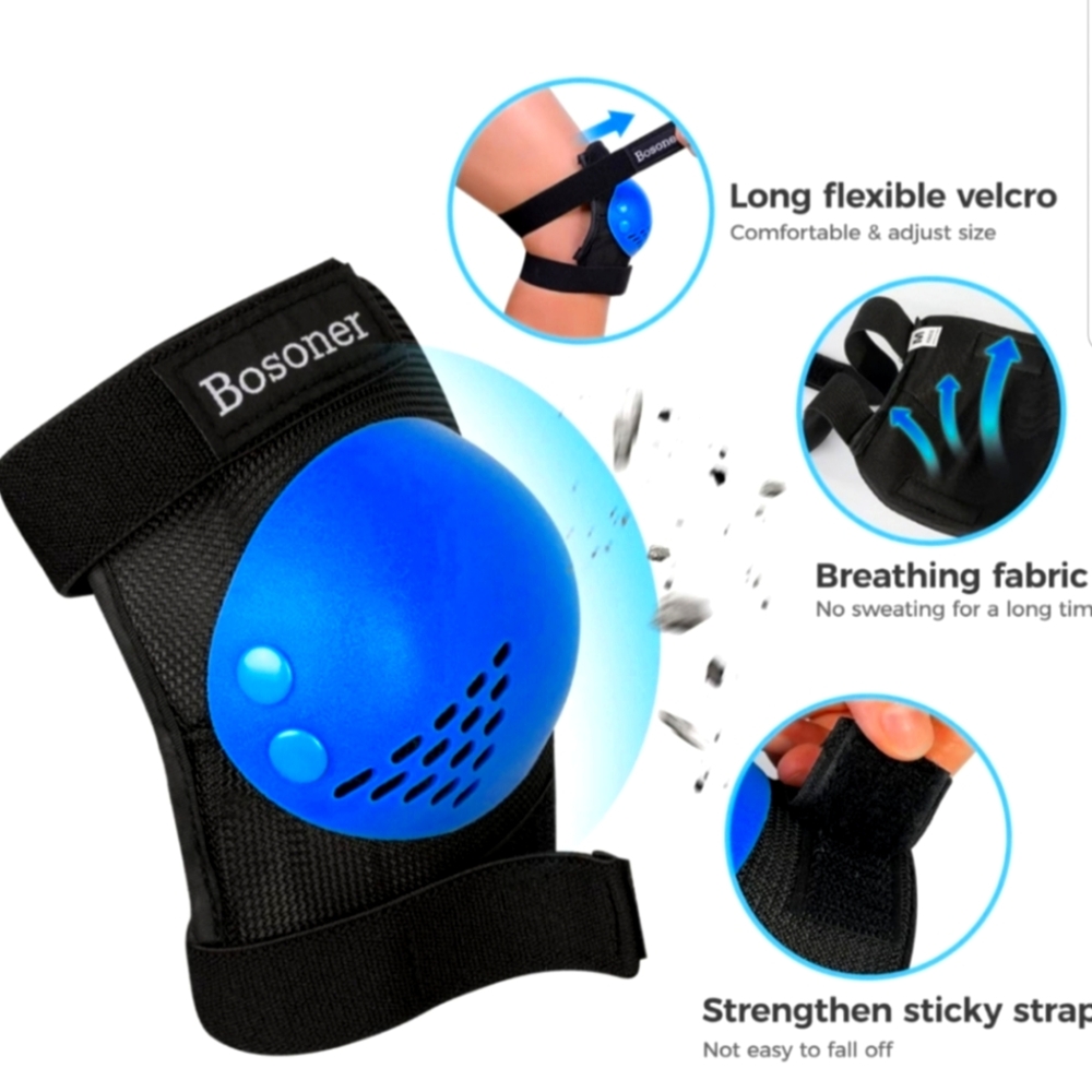 NEW BOSONER Kids/Youth Knee Pad Elbow Pads for Roller Skates/Cycling/BMX Bike